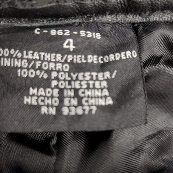 MIX IT GENUINE LEATHER VINTAGE PANTS  DARTED IN FRONT AND BACK. - Picture 4 of 5